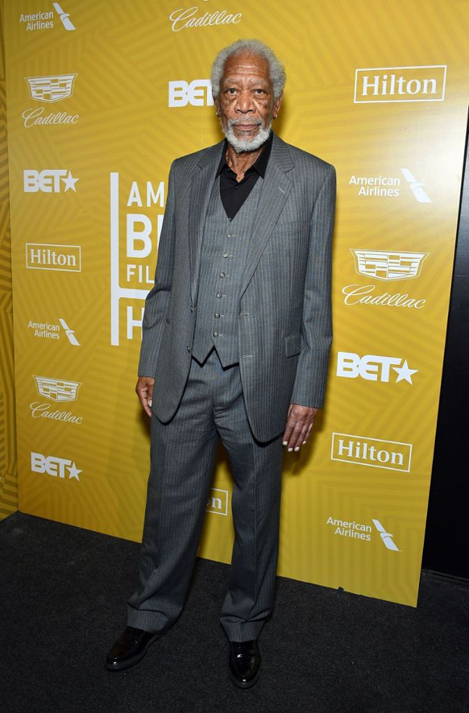 Auch Hollywood-Legende Morgan Freeman ließ sich die Gala nicht entgehen.