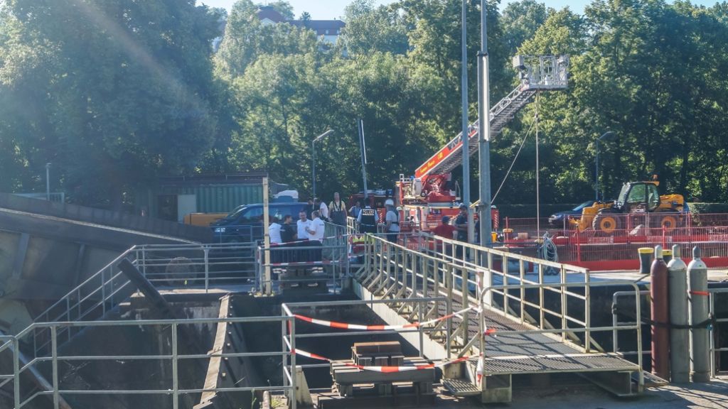Benningen: Toten in Neckar-Schleuse entdeckt