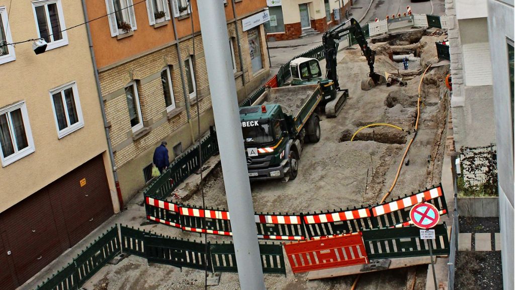 Baustelle in Stuttgart-Degerloch: Anwohner klagen über Informationsblockade