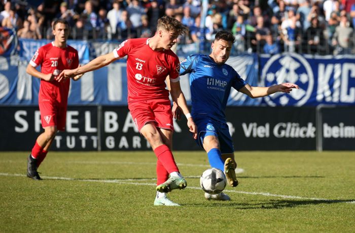 Stuttgarter Kickers: Flamur Berisha erlöst die Blauen gegen Rielasingen