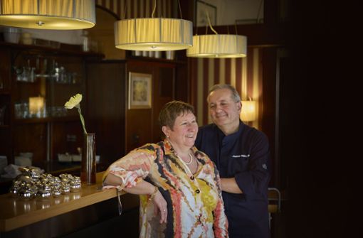 Joannis und Anna Malathounis haben sich vor gut 30 Jahren im Ochsen in Stetten kennen gelernt. Foto: Gottfried Stoppel