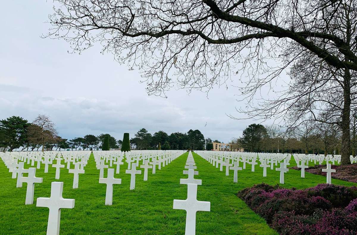 Der amerikanische Soldatenfriedhof bei Omaha Beach