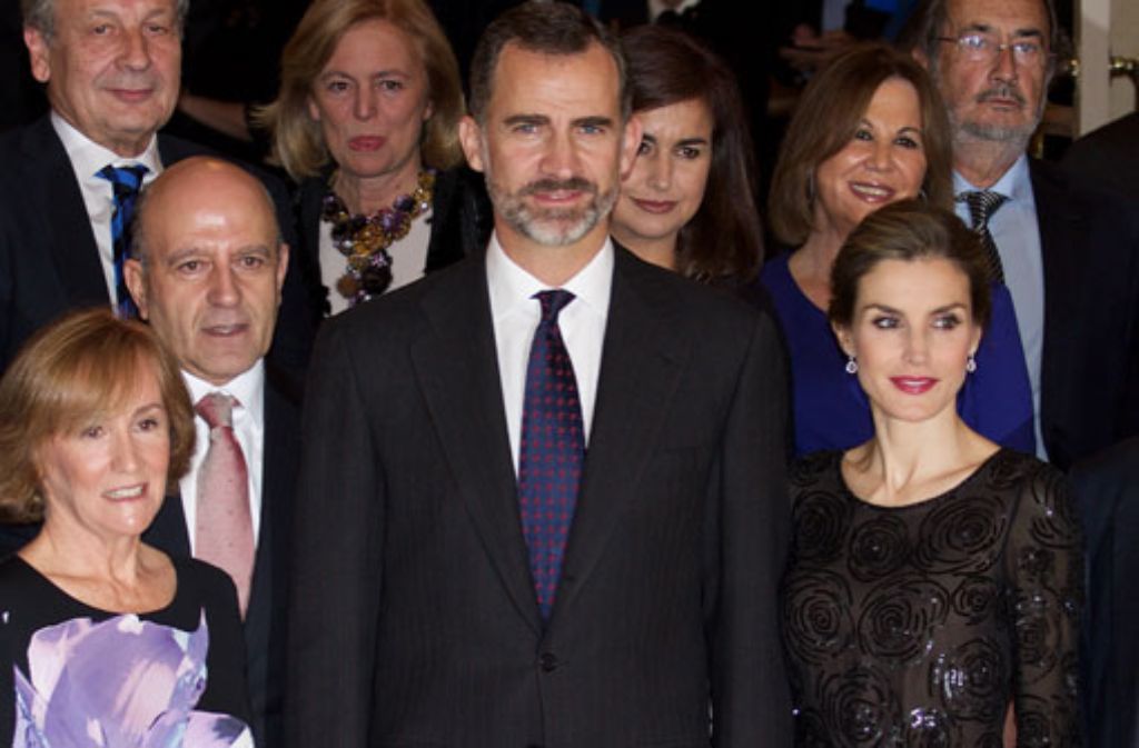 5. November 2014: Der spanische König Felipe VI. und seine Frau Letizia besuchen den "Francisco Cerecedo"-Journalistenpreis in Madrid.