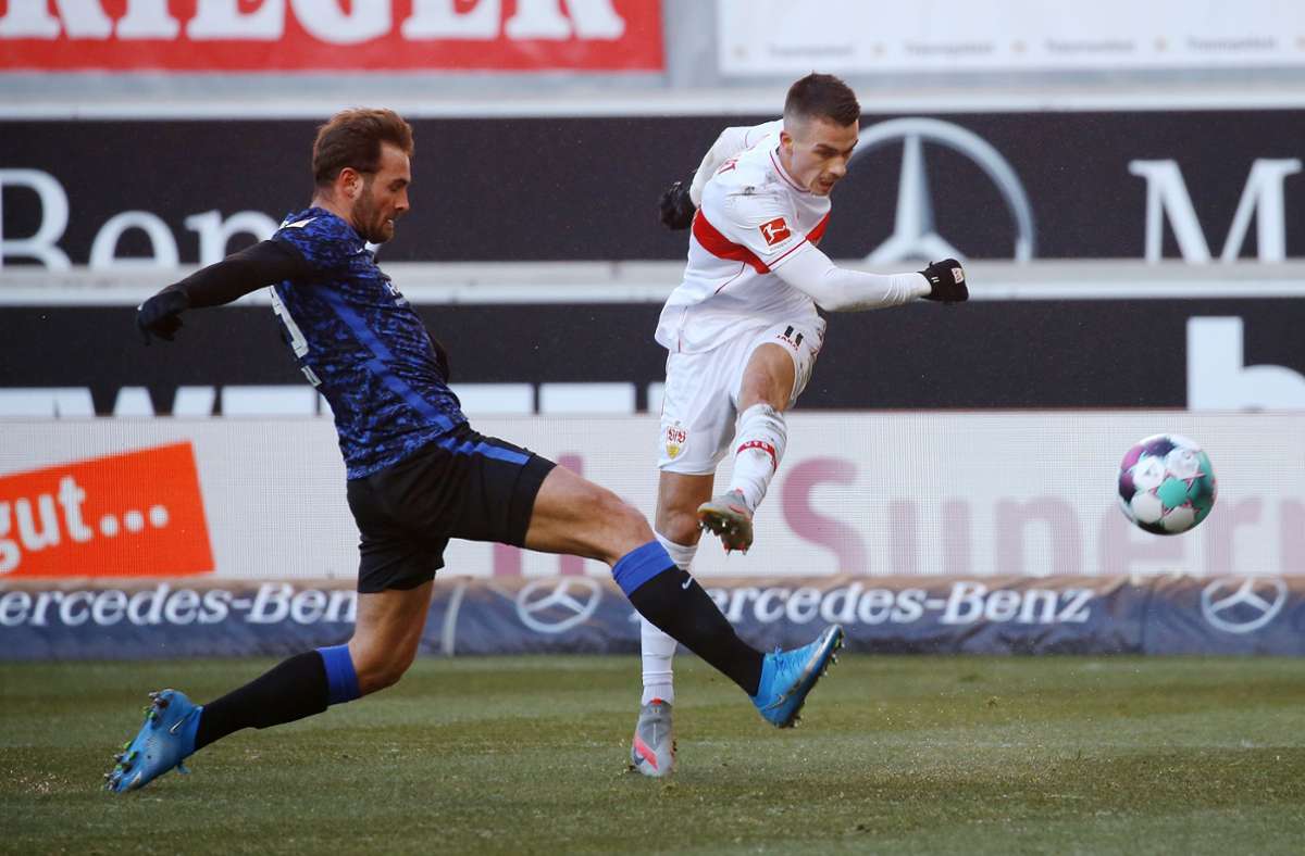 Erik Thommy kehrte nach einer einjährigen Leihe im vergangenen Sommer von Fortuna Düsseldorf zum VfB zurück. Bislang verhinderten Verletzungen eine größere Zahl an Einsätzen in dieser Saison.