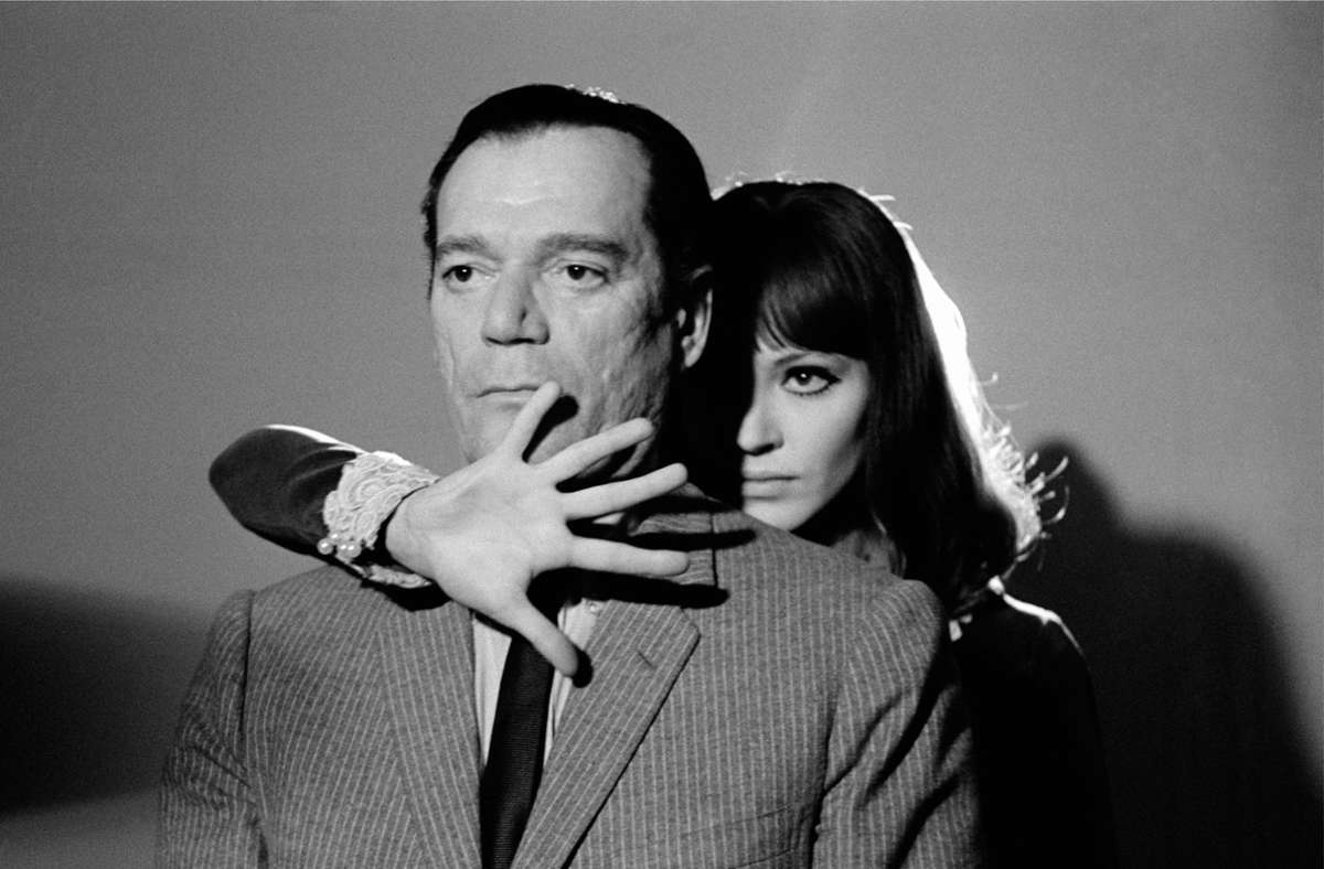 „Alphaville“ (1965): Eddie Constantine und Anna Karina