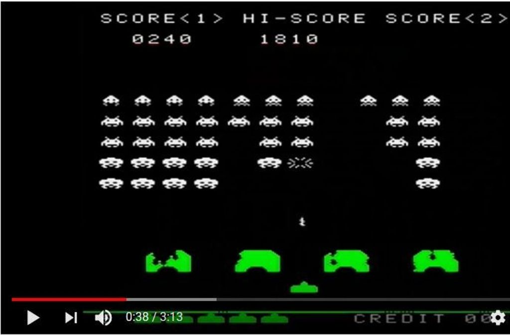 … das ehrwürdige Atari-Konsolen-Spiel „Space Invaders“: „Ohne Spiele wie dieses würde es unsere Branche nicht geben.“