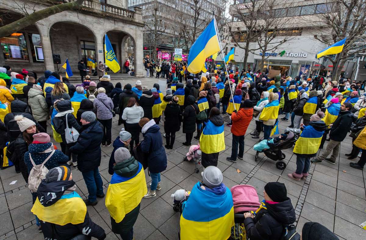 Für die Gruppe, die seit dem Angriffskrieg auf die Ukraine schon etliche Demos veranstaltet hat, ...