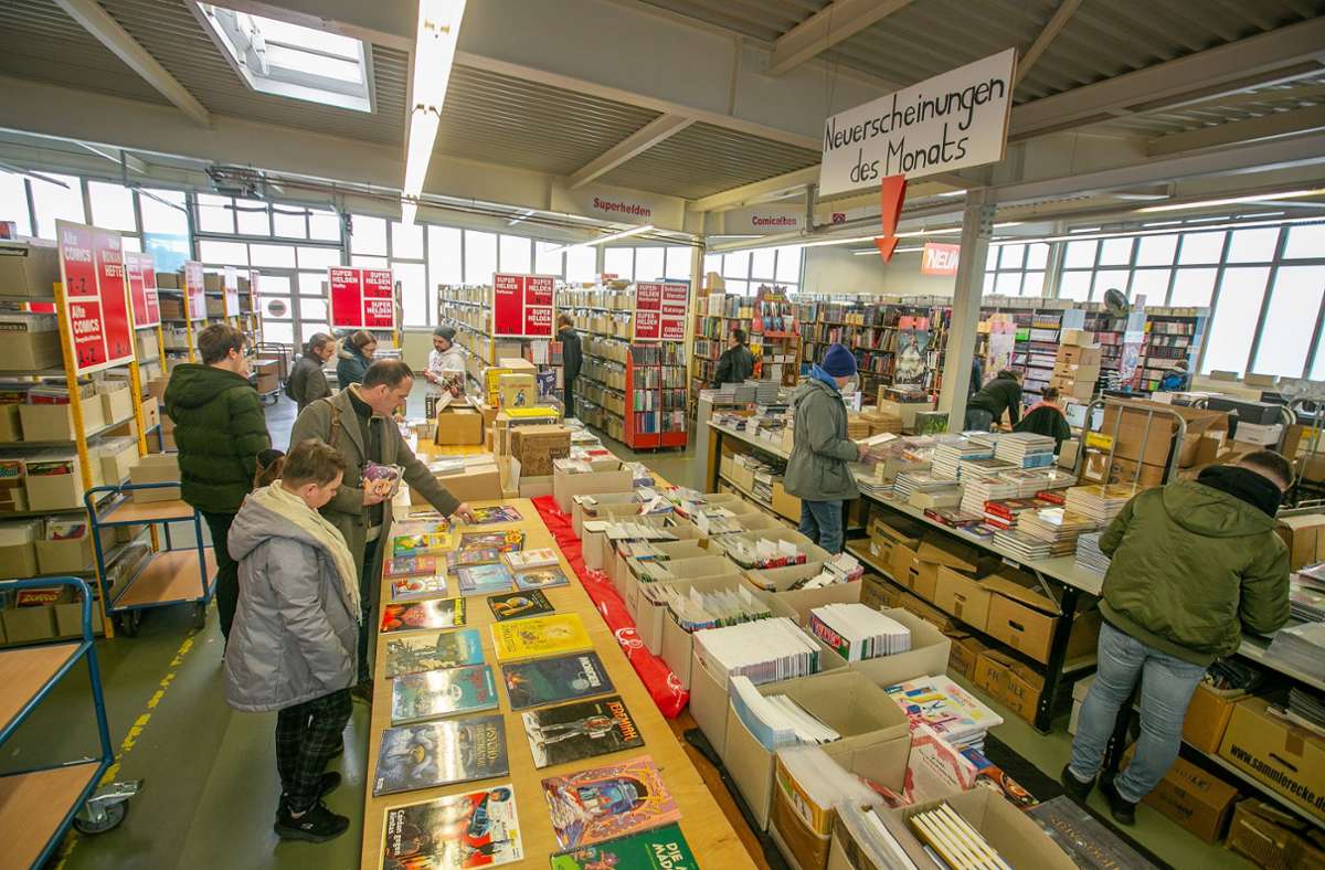 Auf 2000 Quadratmetern Verkaufs- und Lagerfläche hält die Sammlercke mehr als zwei Millionen Hefte und Bücher bereit.