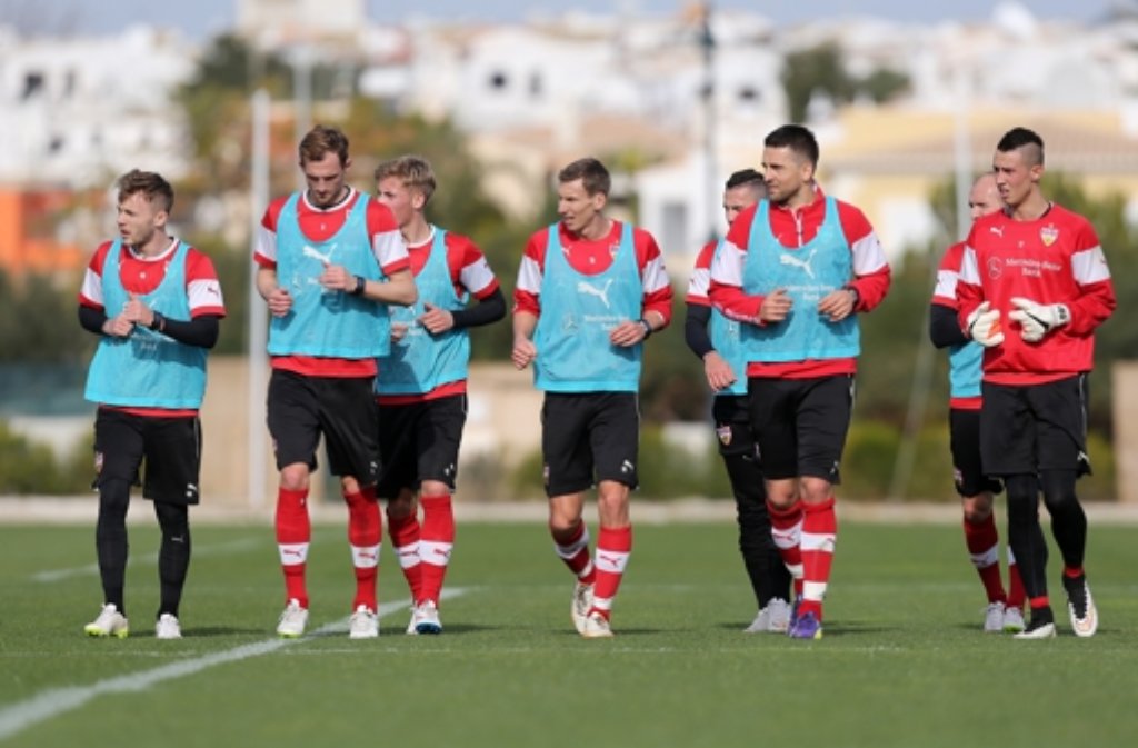 Die VfB-Profis geben derzeit Gas beim Trainingslager in Portugal.