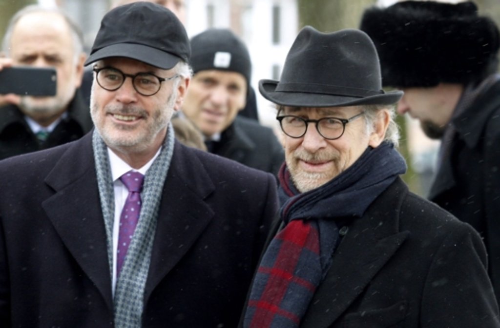 US-Regisseur Steven Spielberg (rechts)