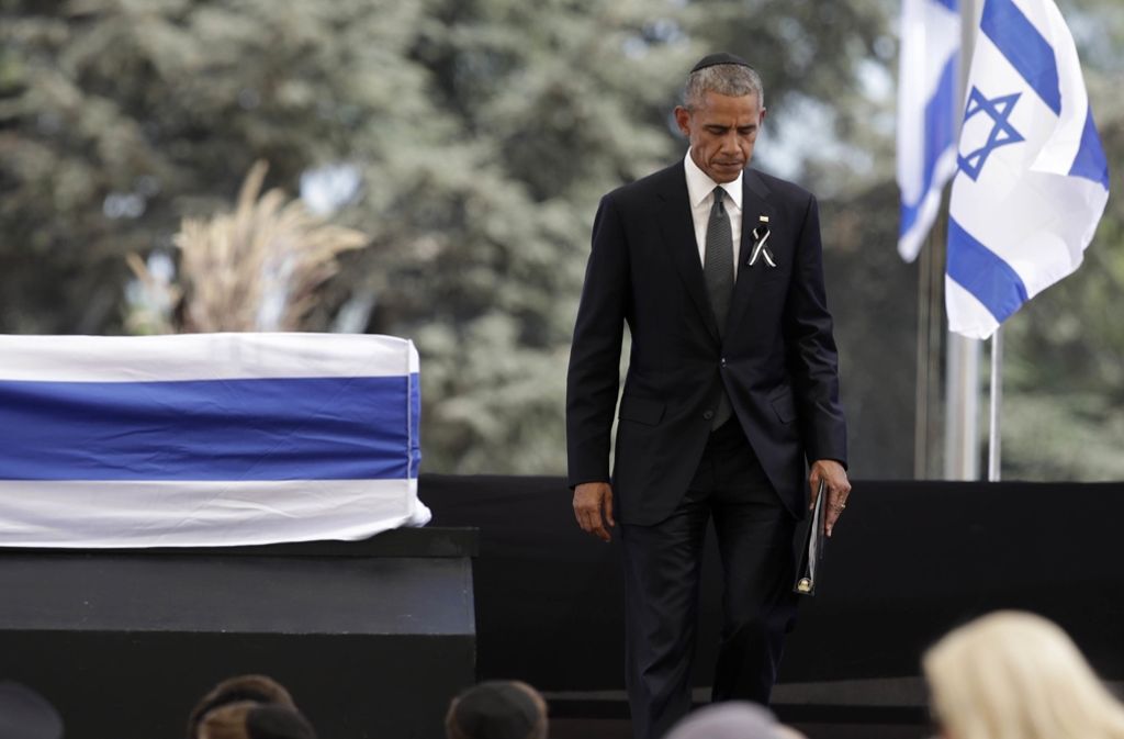 US-Präsident Obama nahm Abschied von Isreals Altpräsident Schimon Peres.