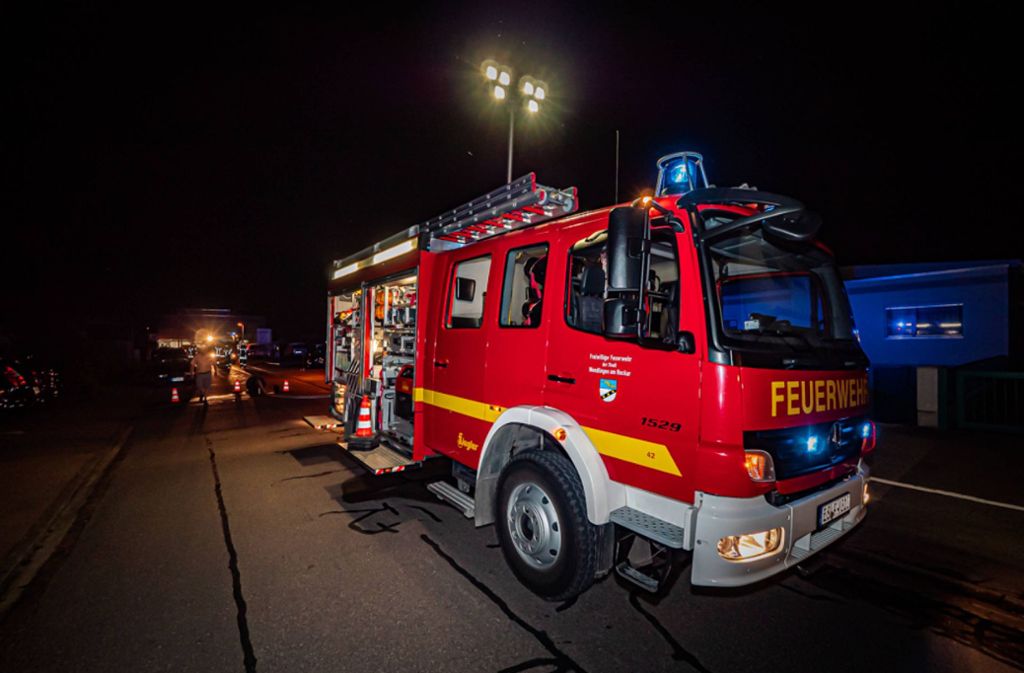 Die Feuerwehr Wendlingen war mit 24 Einsatzkräften und vier Fahrzeugen im Einsatz.