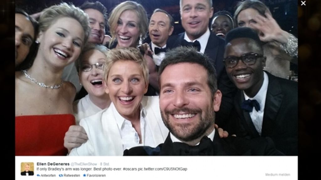 Kolumne Angeklickt: Promi-Selfie von der Oscar-Nacht bricht Twitter-Rekord