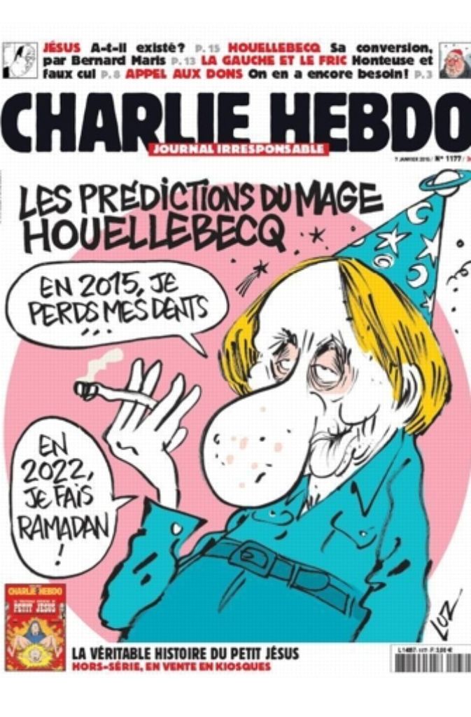 Die jüngste Ausgabe des französischen Satiremagazins „Charlie Hebdo“ ist am 7. Januar 2015 erschienen – an dem Tag gab es einen tödlichen Anschlag auf die Redaktion in Paris.