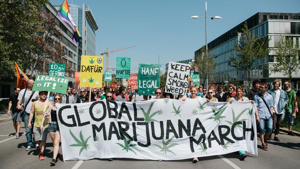 Global Marijuana March in Stuttgart: Demo für legalen Cannabiskonsum