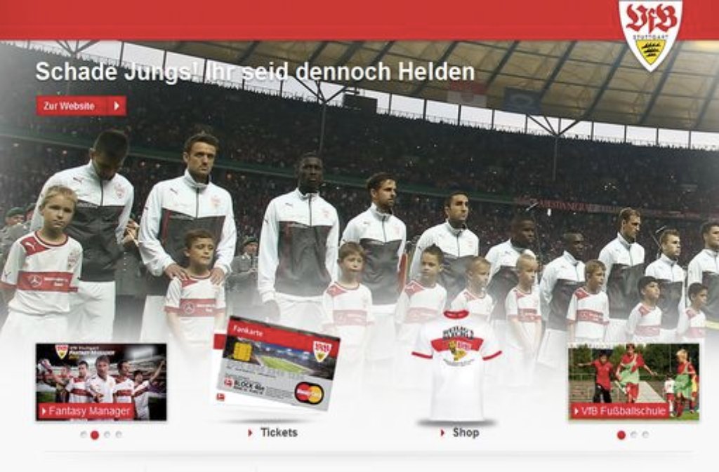 Und auch auf der Homepage des VfB Stuttgart wurde die Mannschaft für ihre starke Leistung gebührend gefeiert.