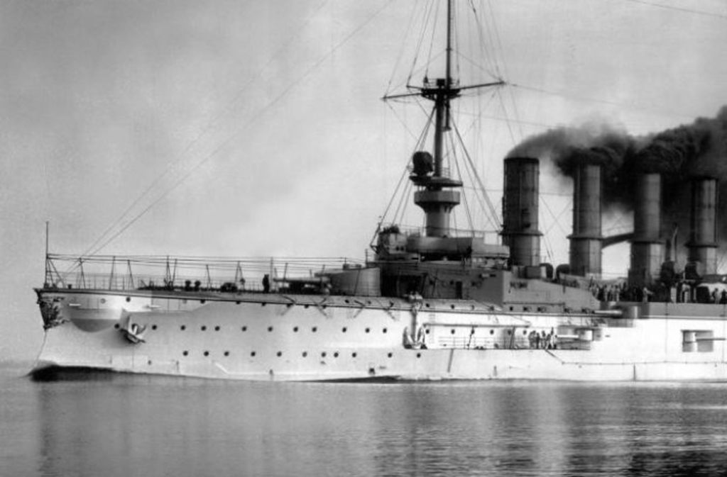 Die SMS Scharnhorst war das Flaggschiff der Ostasienstaffel der Kaiserlichen Marine.
