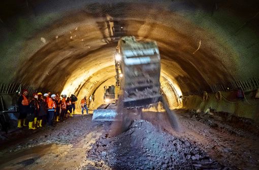 Erste Tunnelmeter unter dem Rosensteinpark sind geschafft. Foto: Lichtgut/Achim Zweygarth