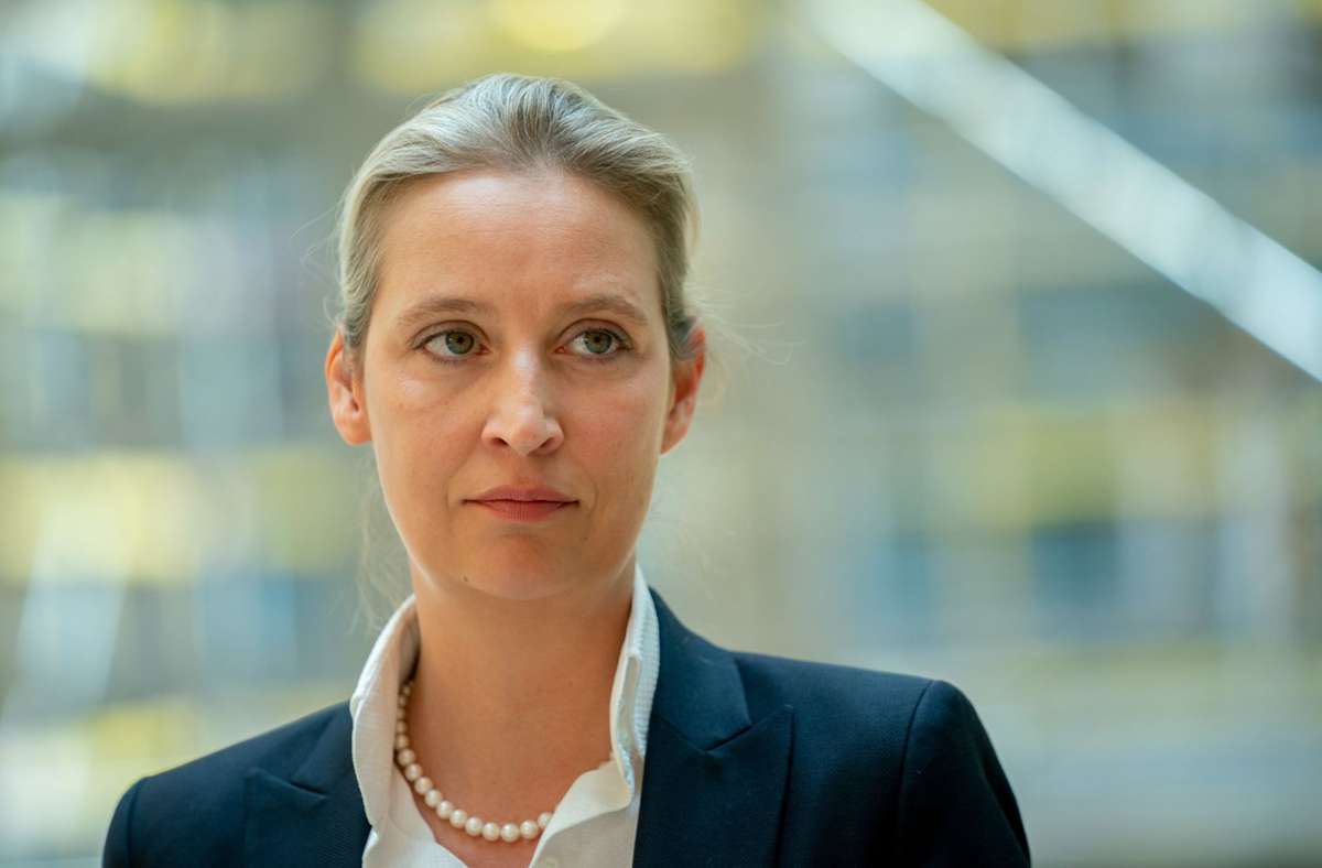 Alice Weidel (AfD) ist stellvertretende Bundessprecherin ihrer Partei und seit Februar 2020 auch Sprecherin des AfD-Landesverbandes Baden-Württemberg.