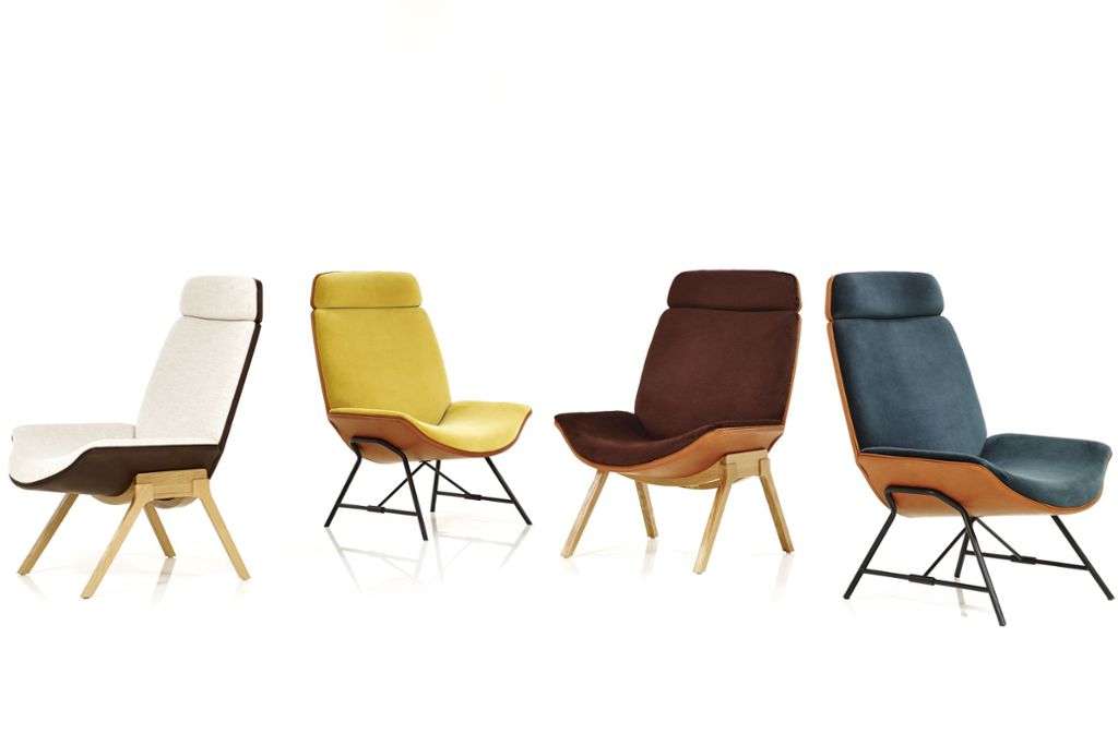 „Melange“ heißen diese Lounge-Sessel für Wittmann.