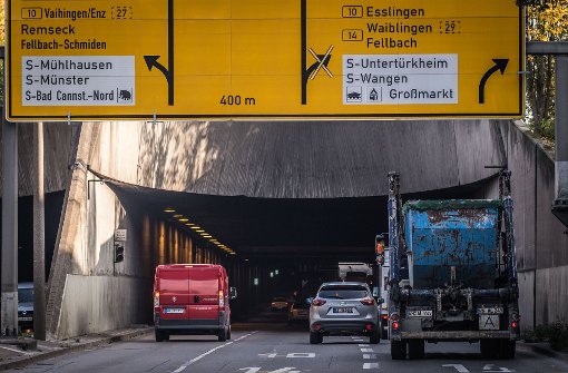 Die Einfahrt zum Schwanenplatztunnel im Stuttgarter Osten: Hier ist eine gründliche Betonsanierung fällig, sagt die Tiefbauverwaltung der Stadt. Foto: Lichtgut/Max Kovalenko