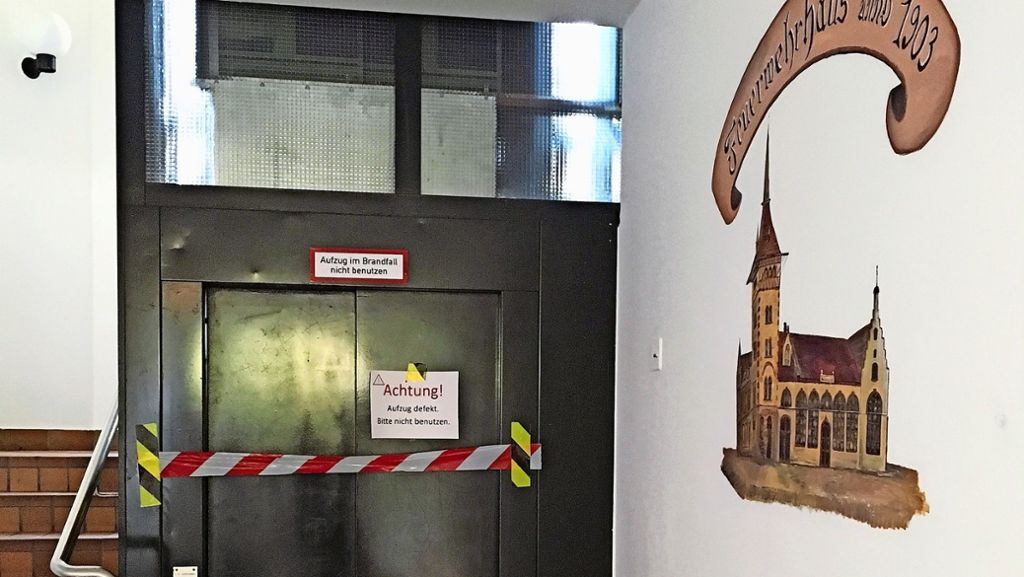 Altes Feuerwehrhaus in Heslach: Aufzug immer noch kaputt