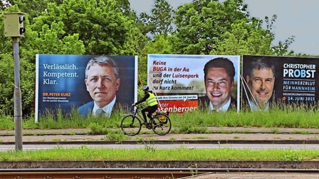 OB-Wahl in Mannheim: Mannheims OB  hofft auf einen klaren Sieg