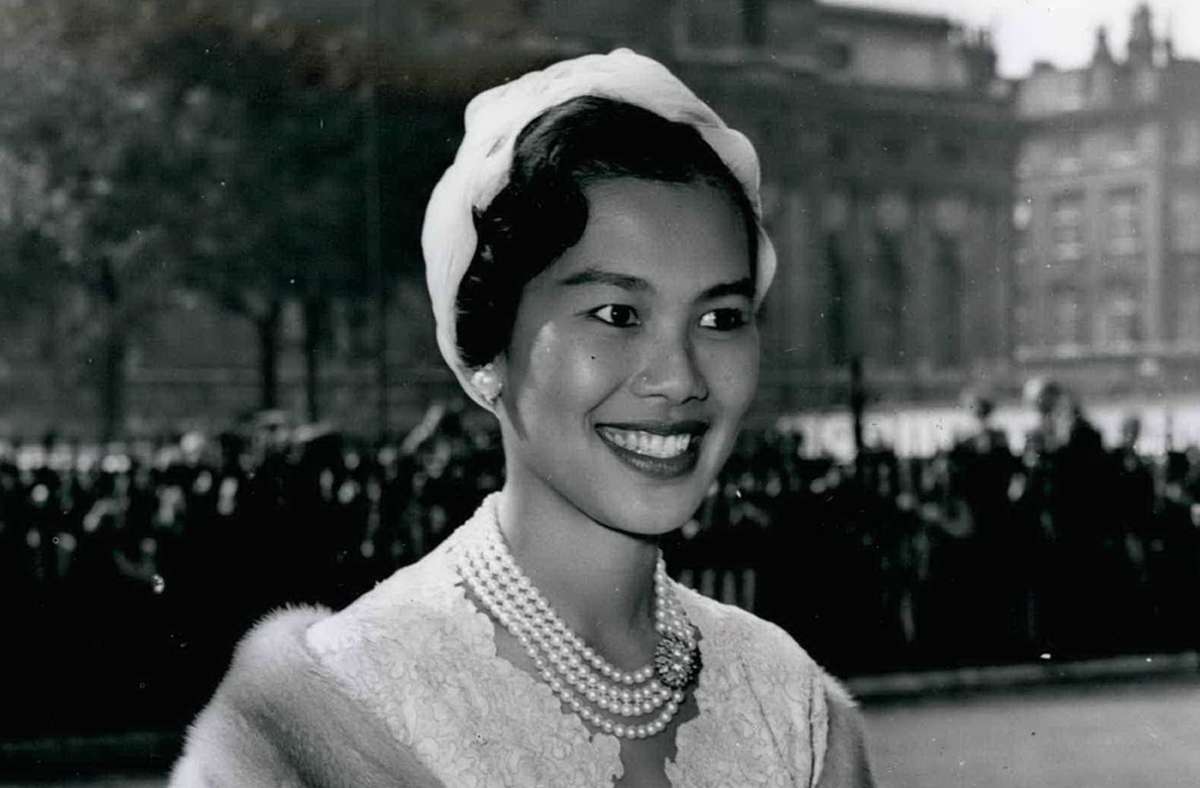 Eine echte Schönheit: Thailands Königin Sirikit 1960 bei einem Besuch in London.