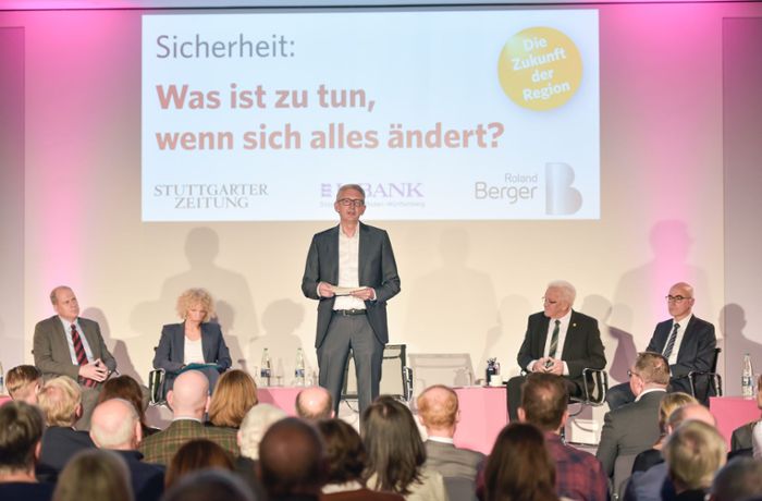 Diskussionsrunde der Stuttgarter Zeitung: Sicherheit – Was ist zu tun, wenn sich alles ändert?