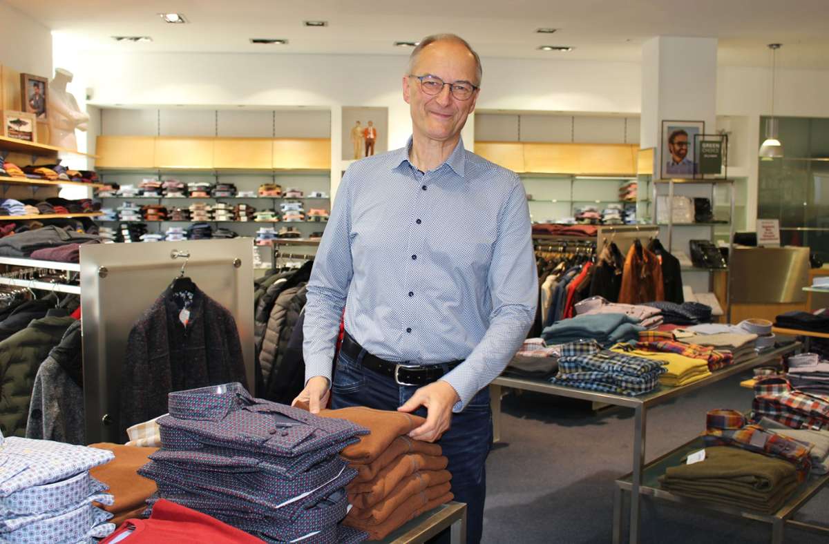 Vor 62 Jahren hat sein Vater das Männermodegeschäft Steeb in Bernhausen eröffnet, Ende 2022 hat Michael Steeb den Laden geschlossen.