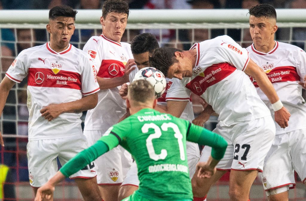 Mit vereinten Kräften gegen den Abstieg: Der VfB Stuttgart präsentierte sich gegen Borussia Mönchengladbach wieder als Einheit.