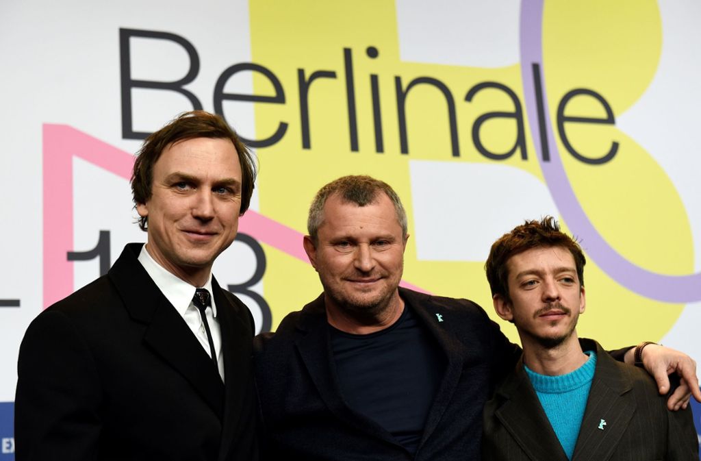 Lars Eidinger, Vadim Perelman und Nahuel Pérez Biscayart (von links)