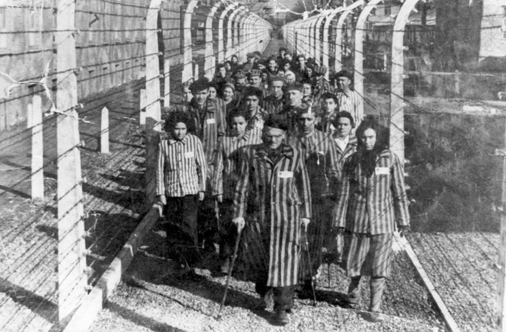 Überlebende des KZ Auschwitz.