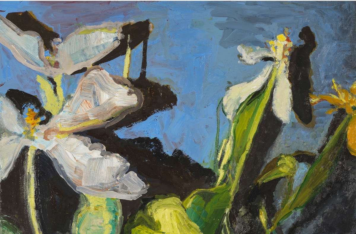 Liliane Tomasko zeigt die Vergänglichkeit von Natur und allen Seins mit ihrem Stillleben „Tulips“ (2001).
