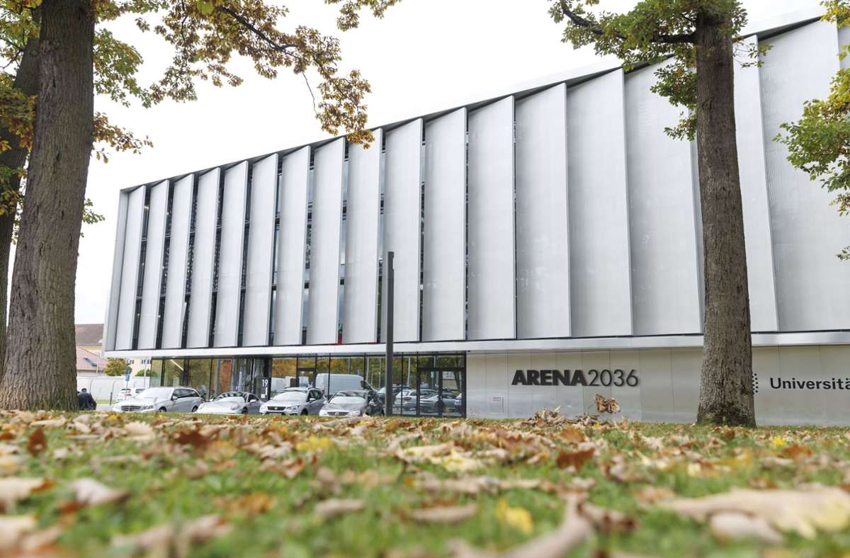 Markante Architektur in Stuttgart-Vaihingen: die Arena 2036 gibt es seit fast zehn Jahren. Hier werden Ideen ausprobiert, die in den Unternehmen an Konzernhierarchien womöglich scheitern könnten.