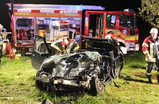 Bei einem Unfall nahe Hemmingen (Kreis Ludwigsburg) sind sieben Menschen teils schwer verletzt worden. Foto: SDMG / FM-Media