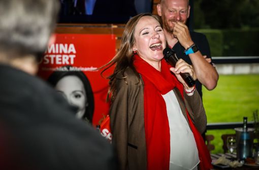 Jasmina Hostert ist begeistert, dass sie für die SPD in den Bundestag einzieht. Foto: Eibner