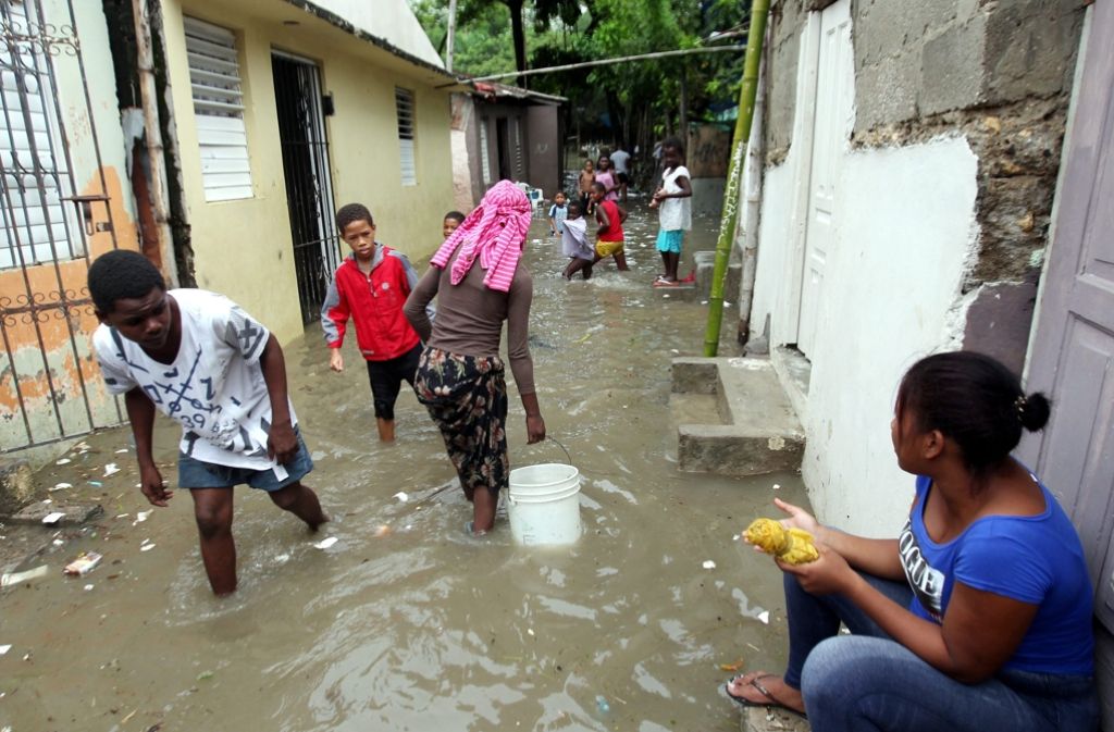 In der Dominikanischen Republik wütete der Sturm ebenfalls.