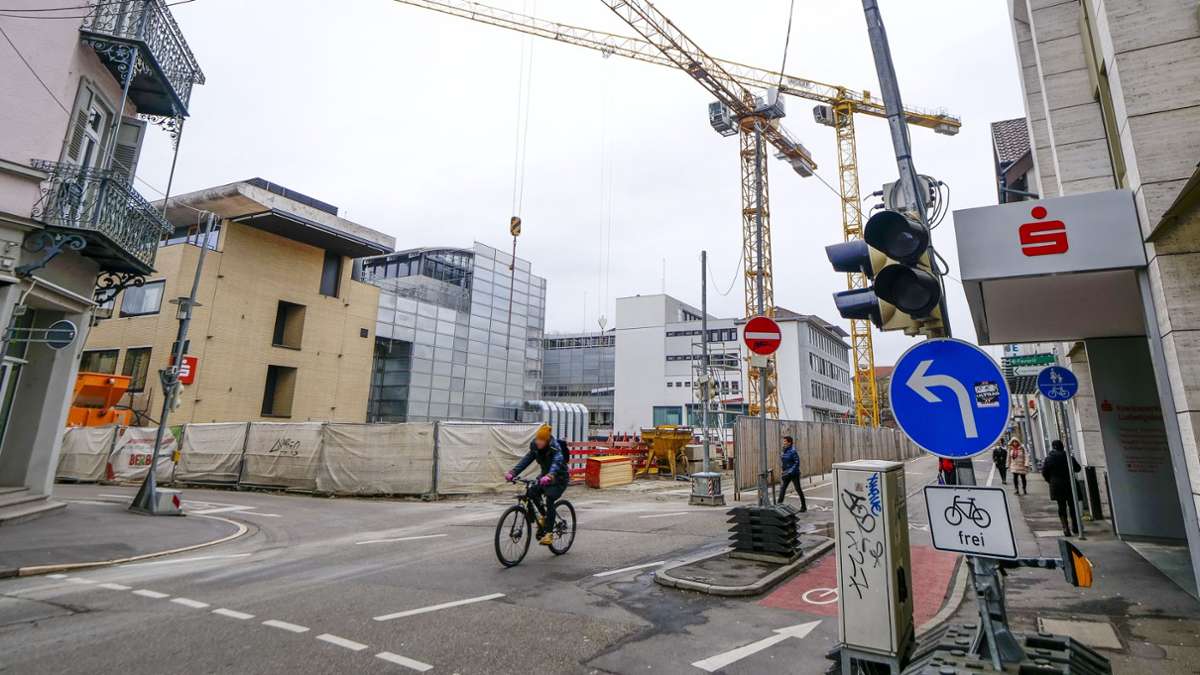 Verkehr in Ludwigsburg: Ein letztes Mal Baustelle in der Schillerstraße
