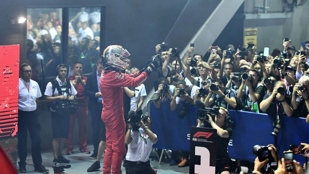Formel 1: Sebastian Vettel triumphiert in der Nacht von Singapur