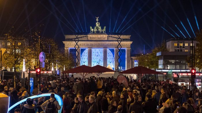Zwischenfall bei Berliner Mauerfall-Show