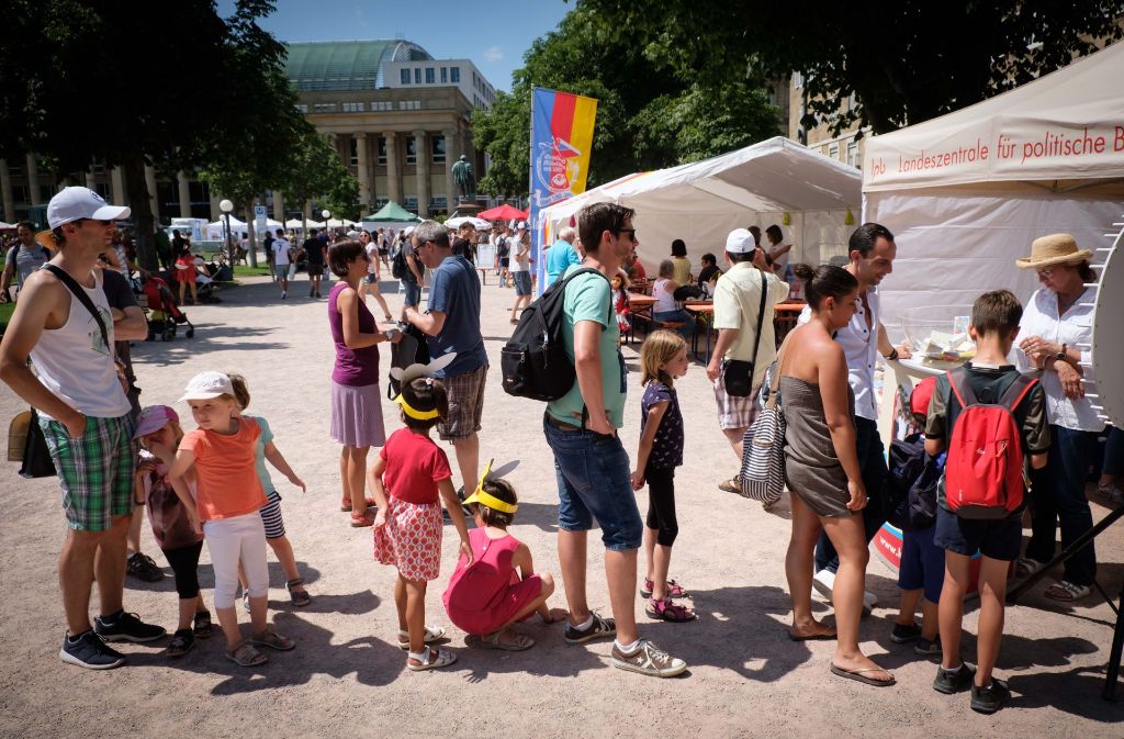 Seit Samstag ist die Stuttgarter Innenstadt fest in der Hand der Kinder und Familien.