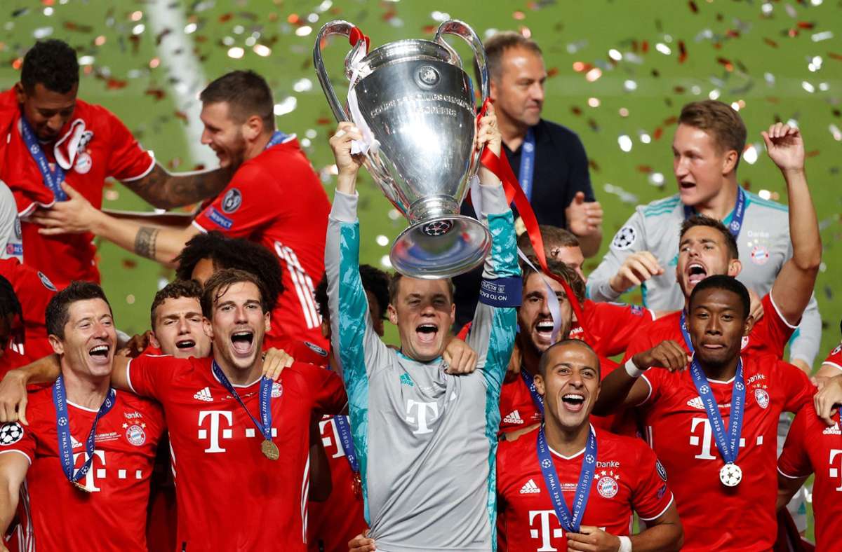 Triple-Gewinner Manuel Neuer: Der Nationalkeeper trägt im vierten Jahre hintereinander die Spielführerbinde beim FC Bayern München. Der 34-Jährige wurde von Trainer Hansi Flick bestimmt.