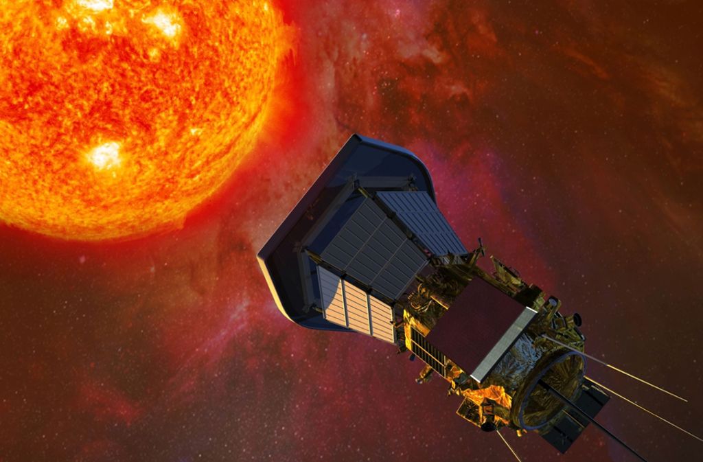 Die Sonne, inmitten von allem: Die Nasa-Sonde „Parker Solar Probe“ in einer Studie von 2010