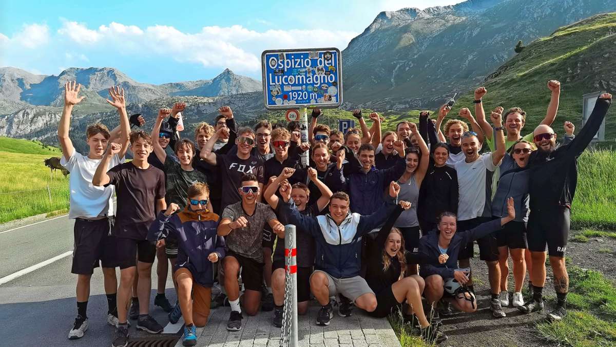 Schulprojekt in Freiberg: Mit dem Fahrrad in vier Tagen über die Alpen