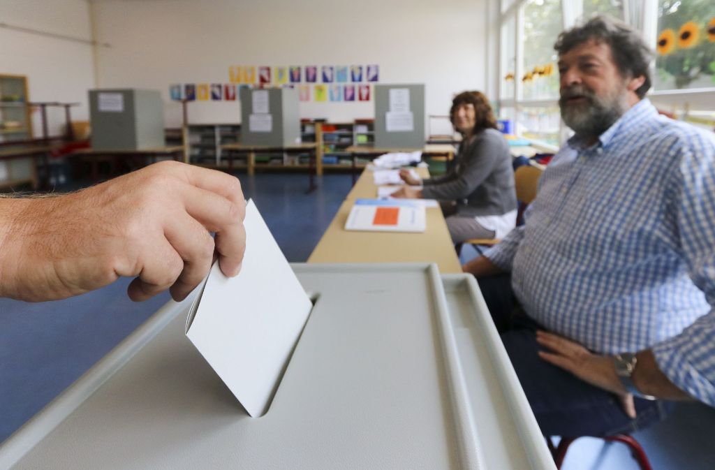 Bis 18 Uhr konnte die Stimmen auch in Böblingen abgegeben werden.