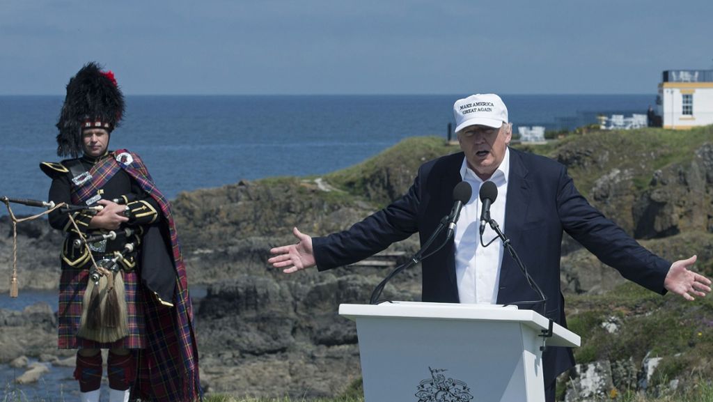 Schottland: Zehntausende wollen Trump-Golfplatz verhindern