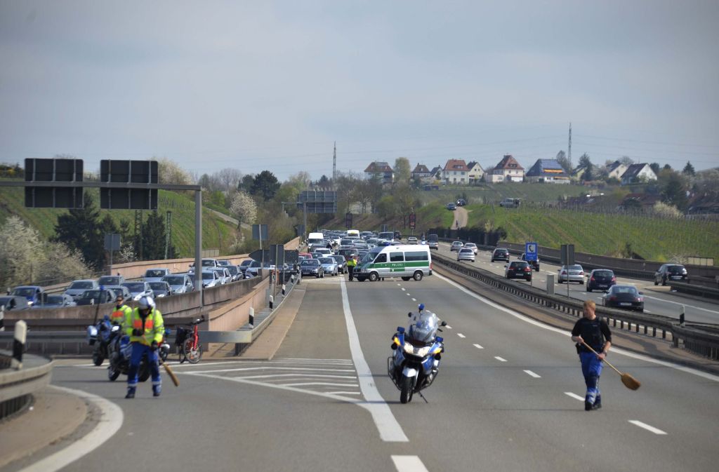 Die Dresdner verursachten Chaos auf den Bundesstraßen.