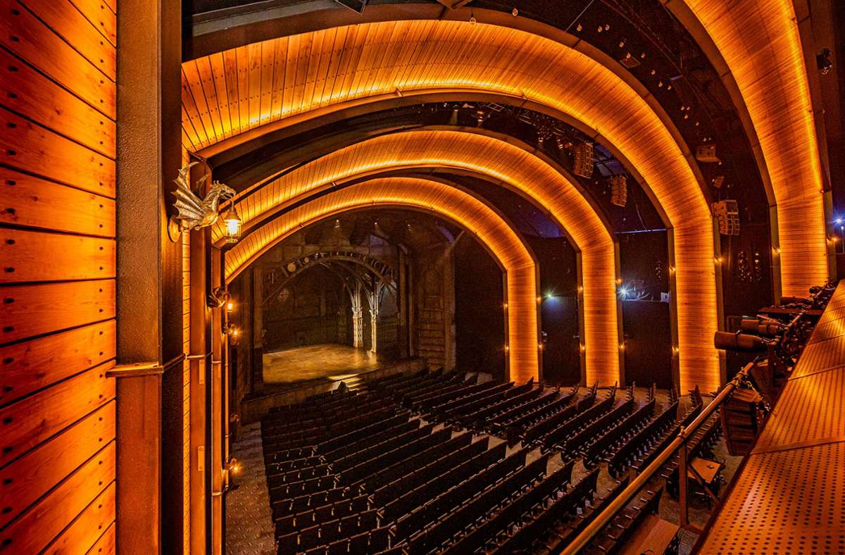 Der Theatersaal, eigens für die Harry-Potter-Produktion neu gestaltet