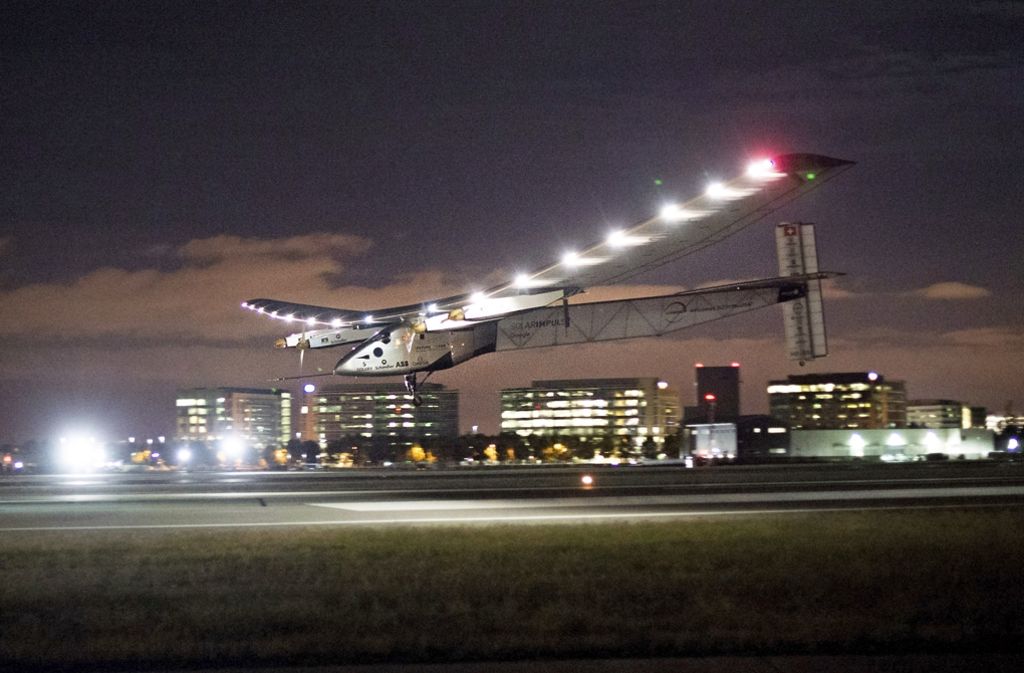 Das Solarflugzeug Solar Impulse 2 war in der vergangenen Etappe...